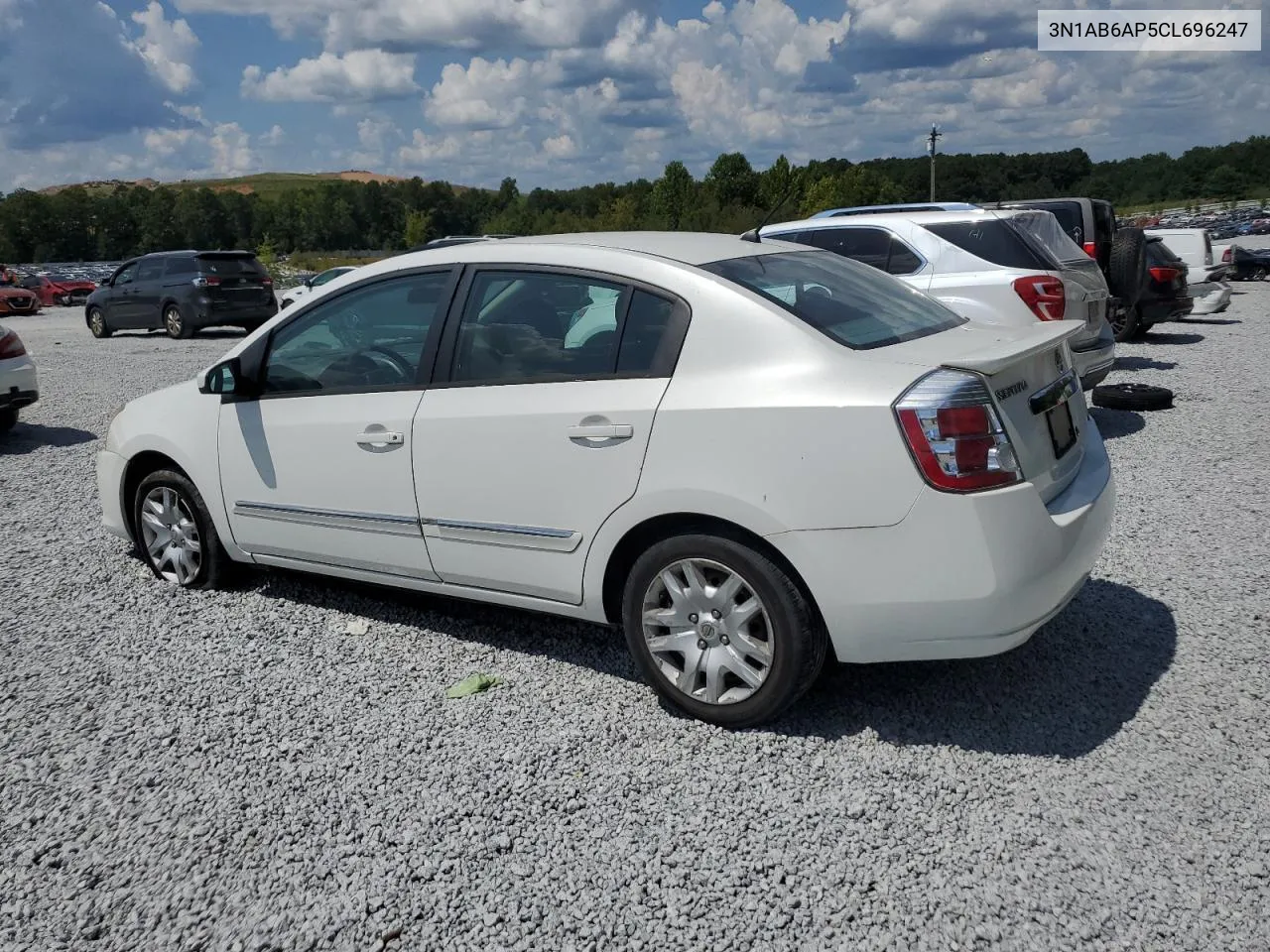 2012 Nissan Sentra 2.0 VIN: 3N1AB6AP5CL696247 Lot: 69636364