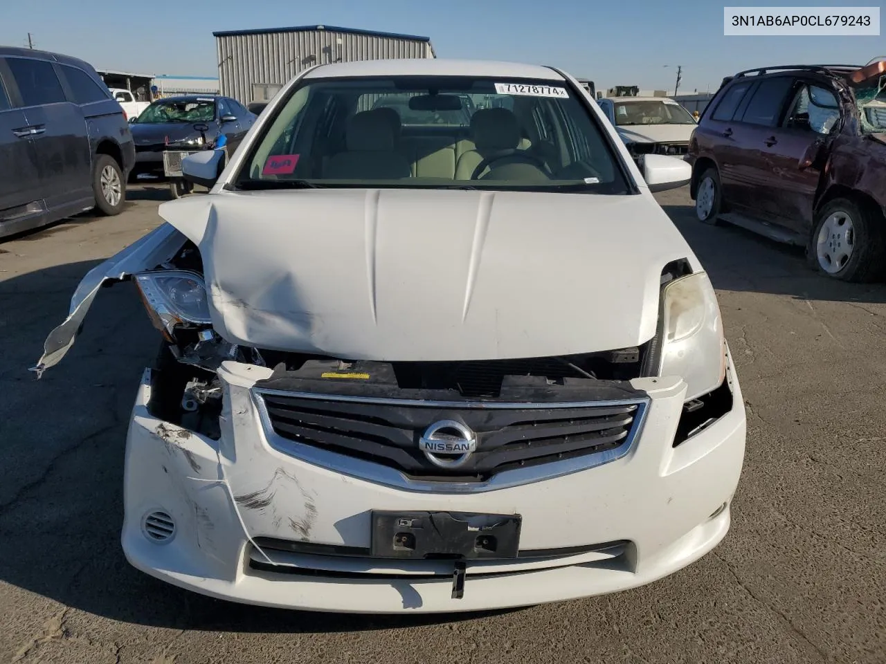 2012 Nissan Sentra 2.0 VIN: 3N1AB6AP0CL679243 Lot: 71278774