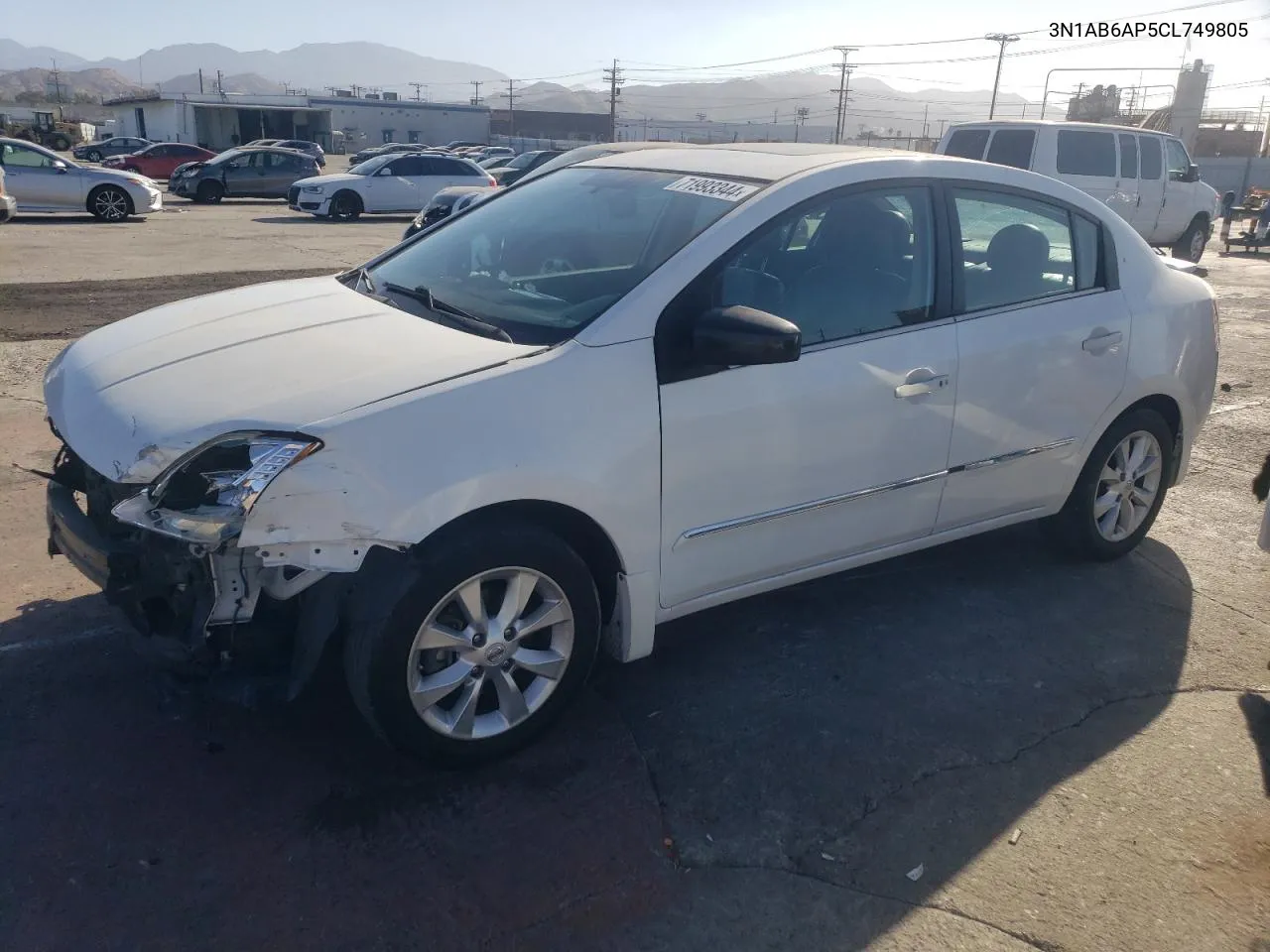 2012 Nissan Sentra 2.0 VIN: 3N1AB6AP5CL749805 Lot: 71993344