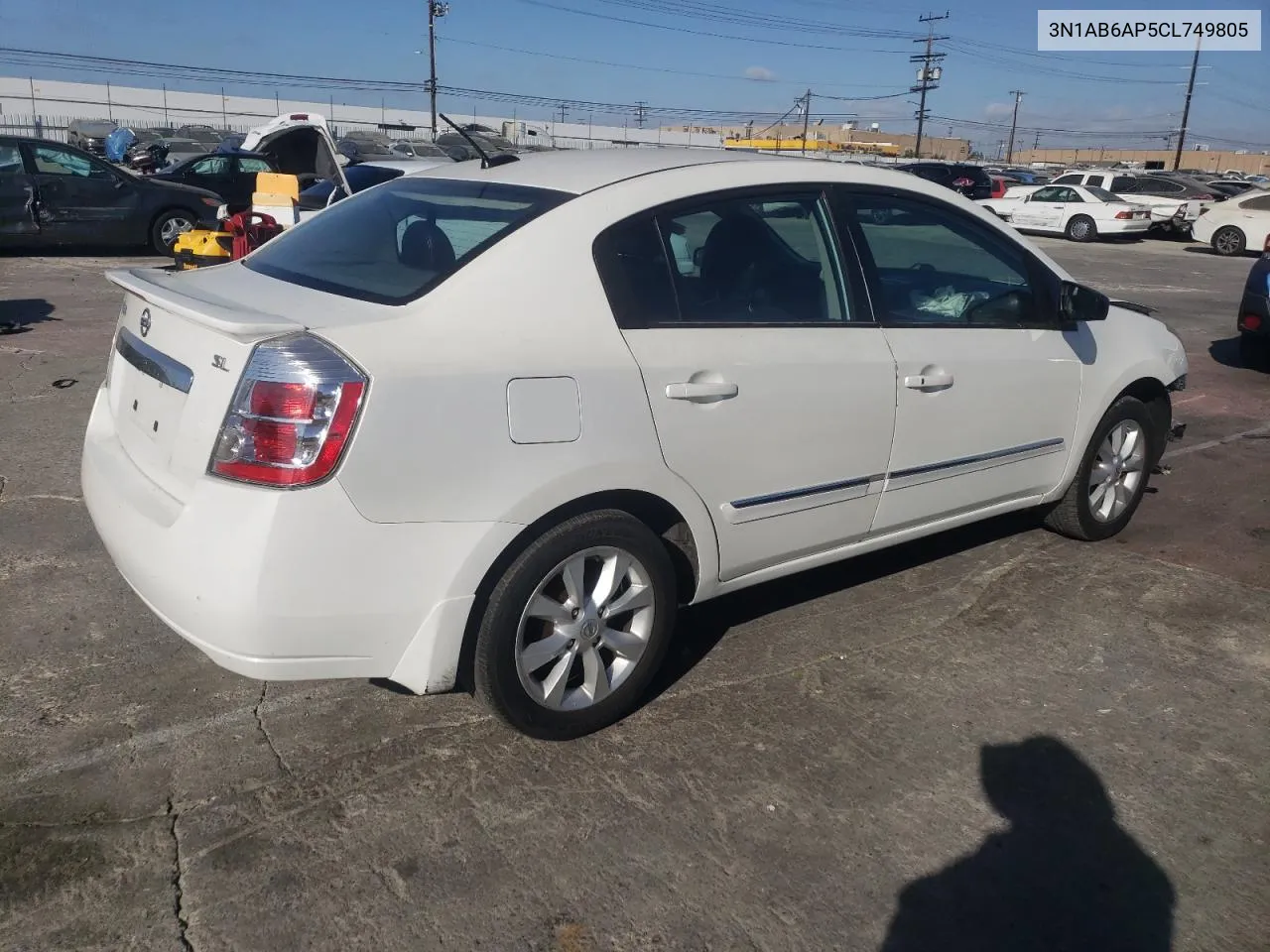 2012 Nissan Sentra 2.0 VIN: 3N1AB6AP5CL749805 Lot: 71993344