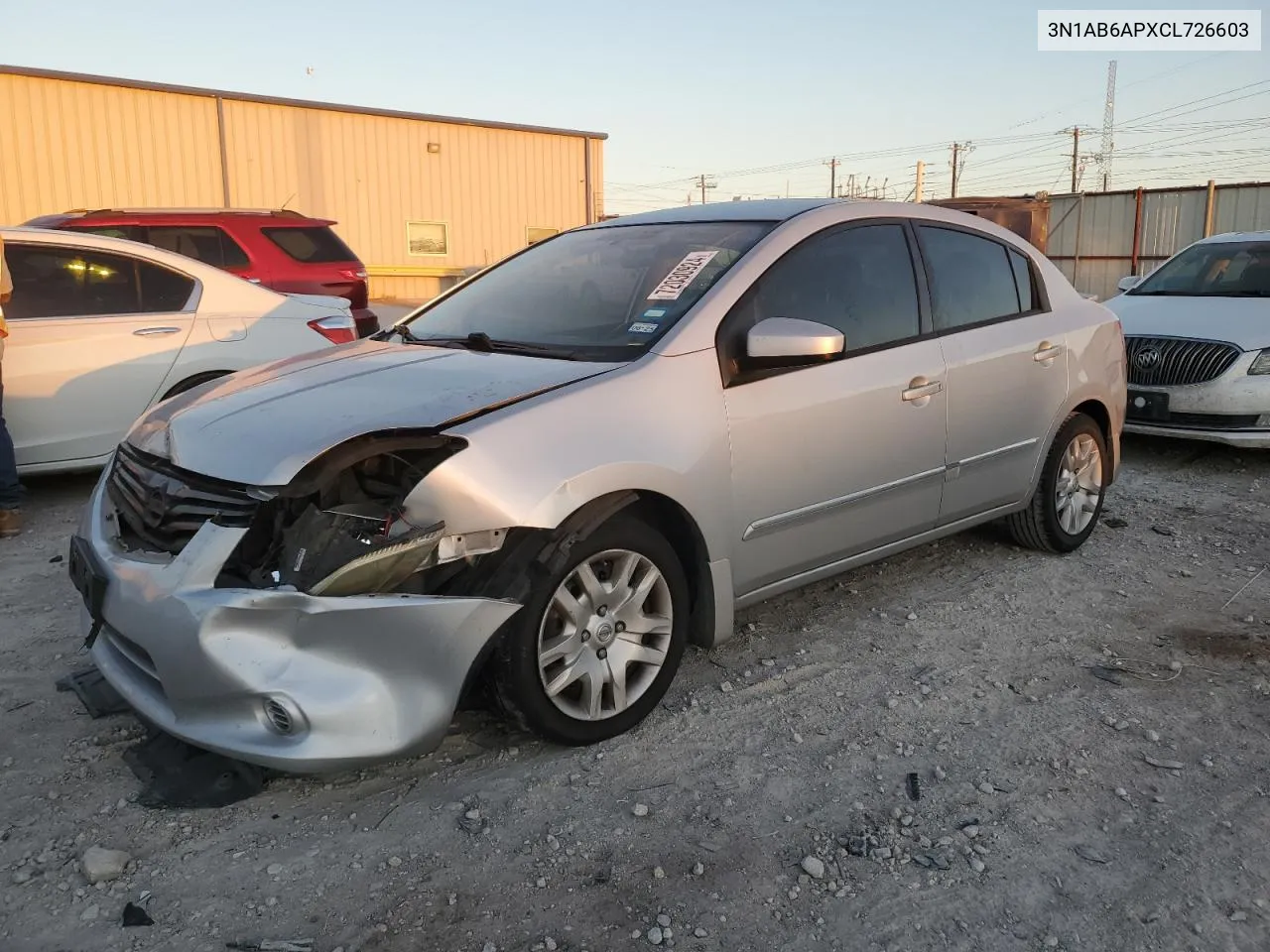 2012 Nissan Sentra 2.0 VIN: 3N1AB6APXCL726603 Lot: 72030924