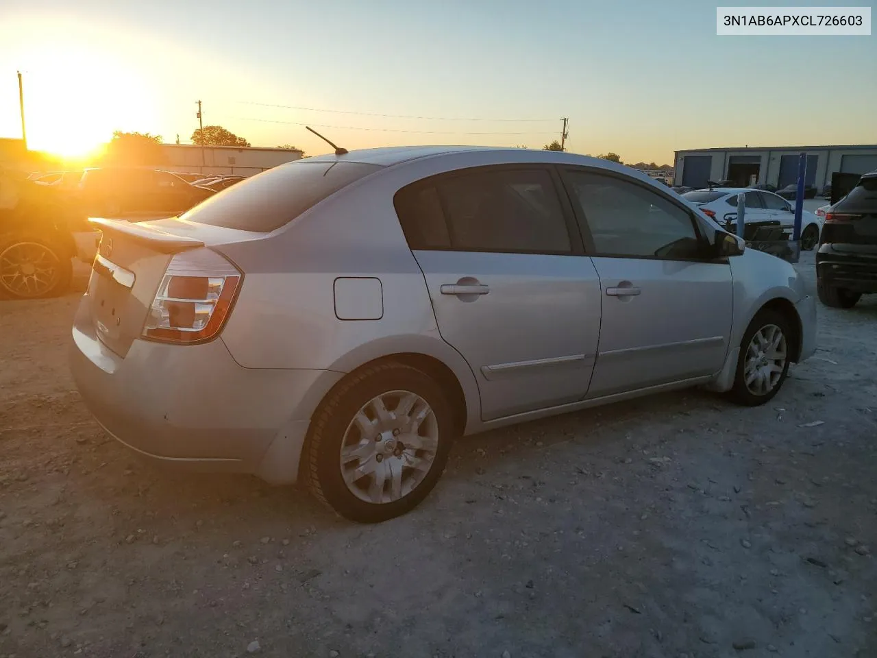 2012 Nissan Sentra 2.0 VIN: 3N1AB6APXCL726603 Lot: 72030924