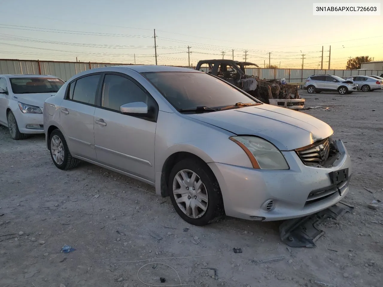 2012 Nissan Sentra 2.0 VIN: 3N1AB6APXCL726603 Lot: 72030924