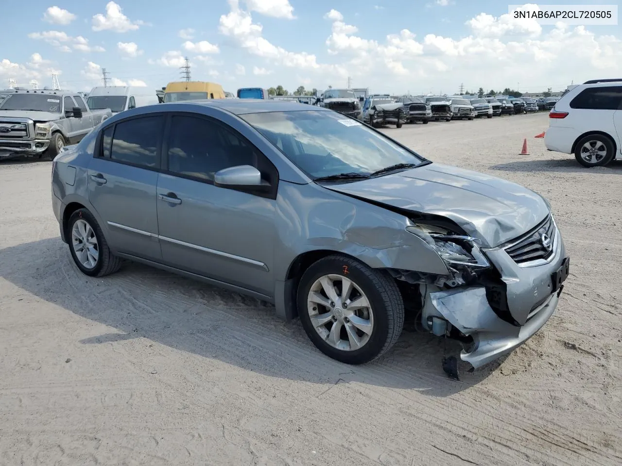 2012 Nissan Sentra 2.0 VIN: 3N1AB6AP2CL720505 Lot: 72202174