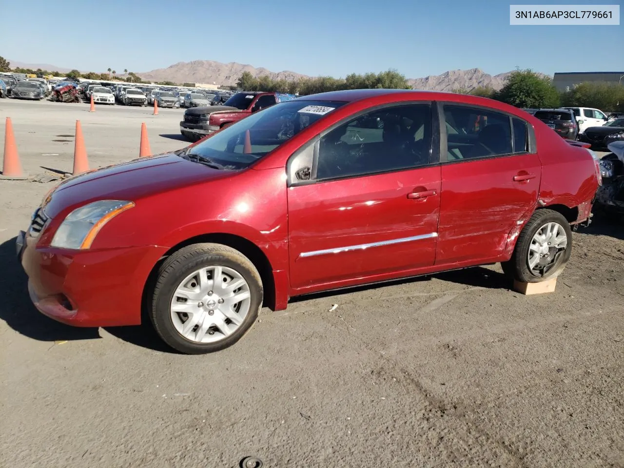 2012 Nissan Sentra 2.0 VIN: 3N1AB6AP3CL779661 Lot: 72218654