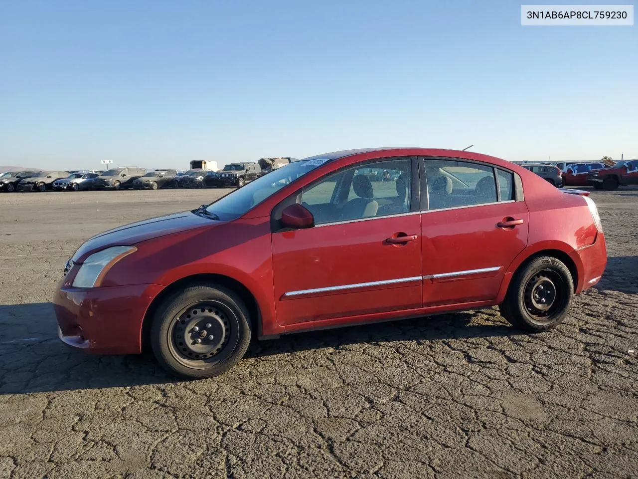 2012 Nissan Sentra 2.0 VIN: 3N1AB6AP8CL759230 Lot: 72629504