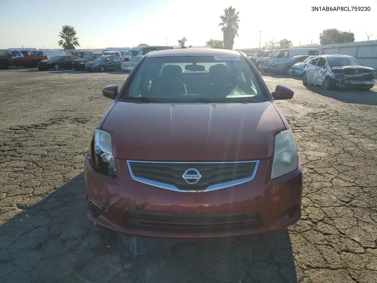 2012 Nissan Sentra 2.0 VIN: 3N1AB6AP8CL759230 Lot: 72629504