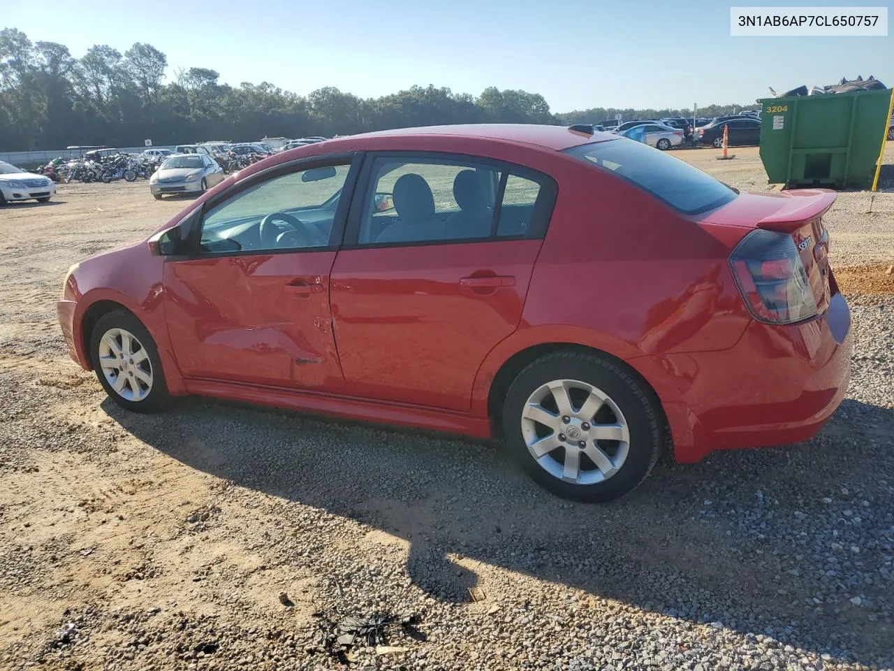 3N1AB6AP7CL650757 2012 Nissan Sentra 2.0