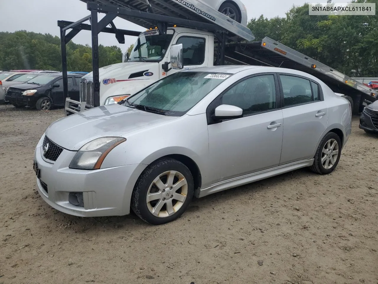 3N1AB6APXCL611841 2012 Nissan Sentra 2.0