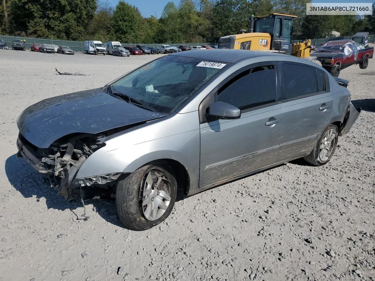 3N1AB6AP8CL721660 2012 Nissan Sentra 2.0