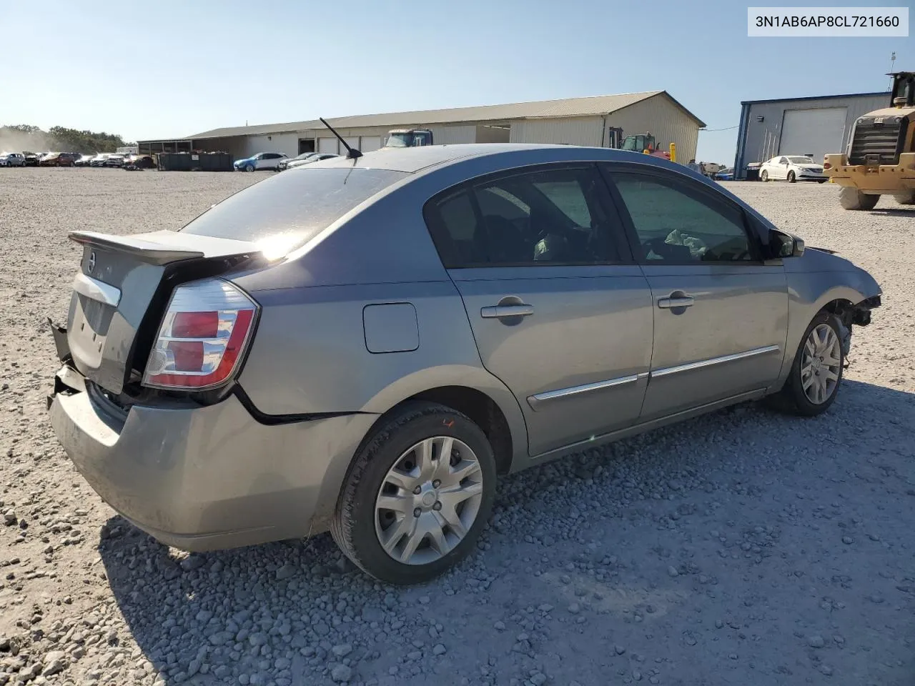 2012 Nissan Sentra 2.0 VIN: 3N1AB6AP8CL721660 Lot: 75019874