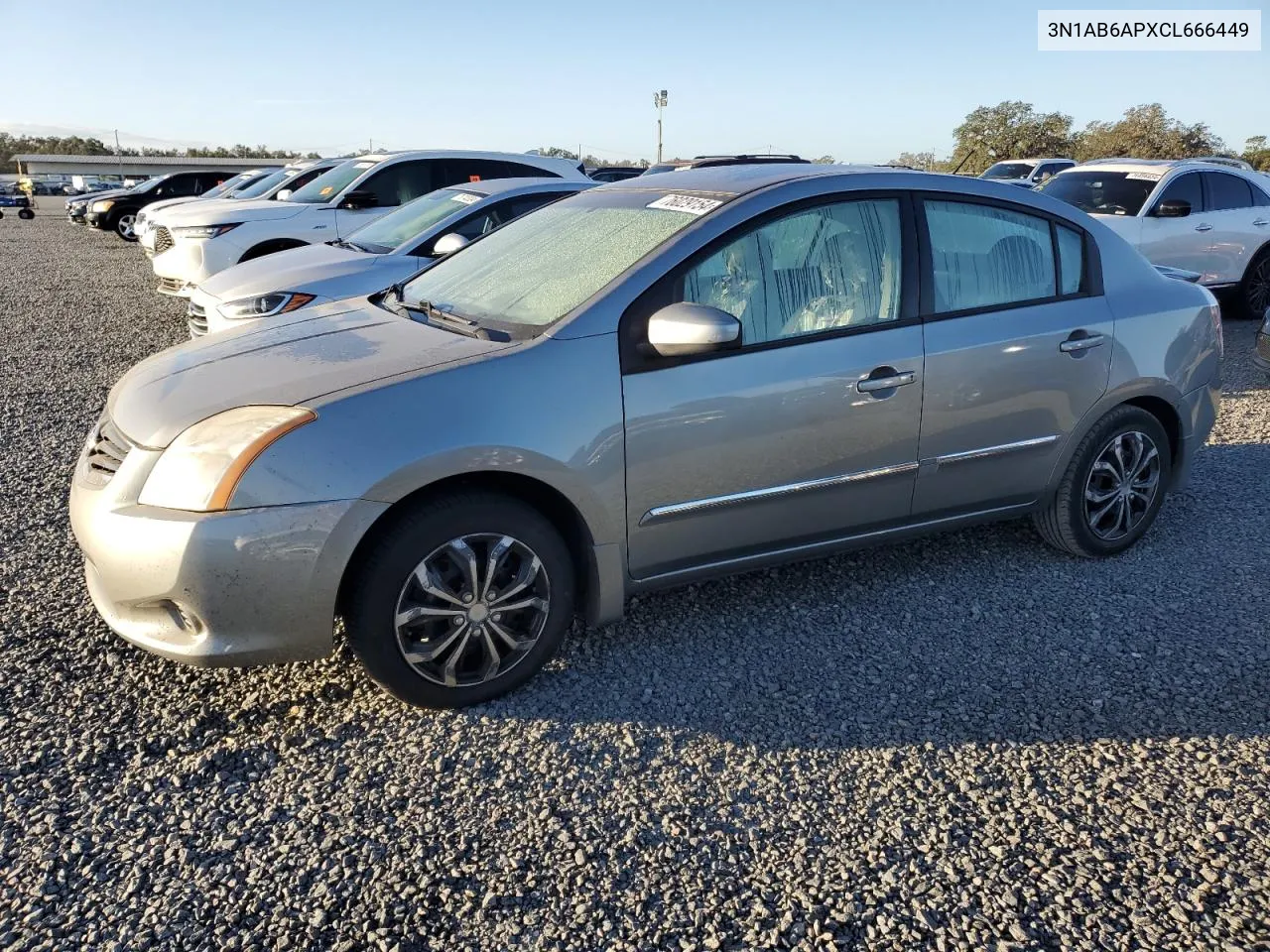 2012 Nissan Sentra 2.0 VIN: 3N1AB6APXCL666449 Lot: 76029154