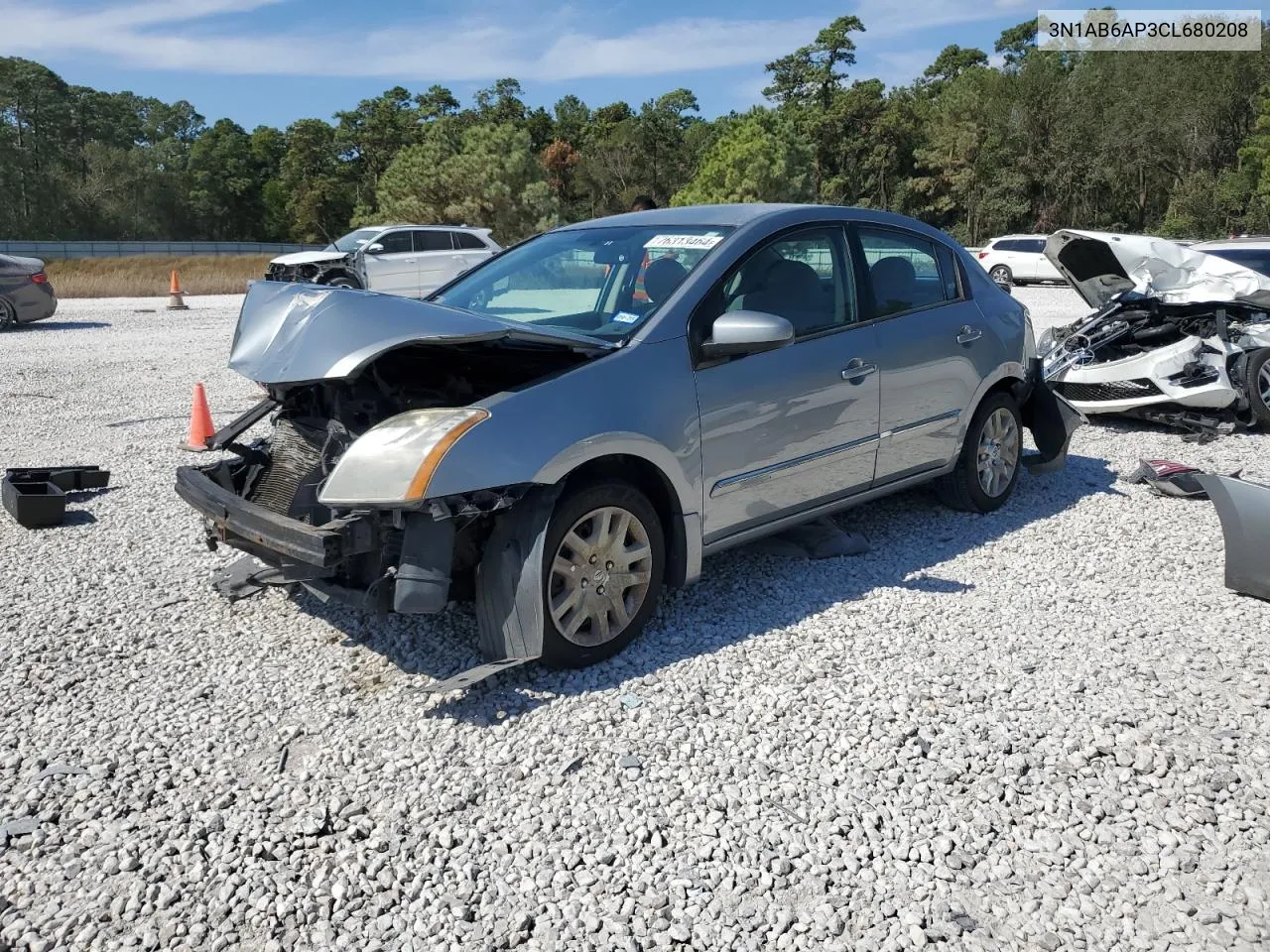 2012 Nissan Sentra 2.0 VIN: 3N1AB6AP3CL680208 Lot: 76313464