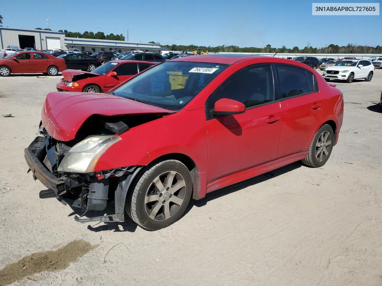 2012 Nissan Sentra 2.0 VIN: 3N1AB6AP8CL727605 Lot: 76621884