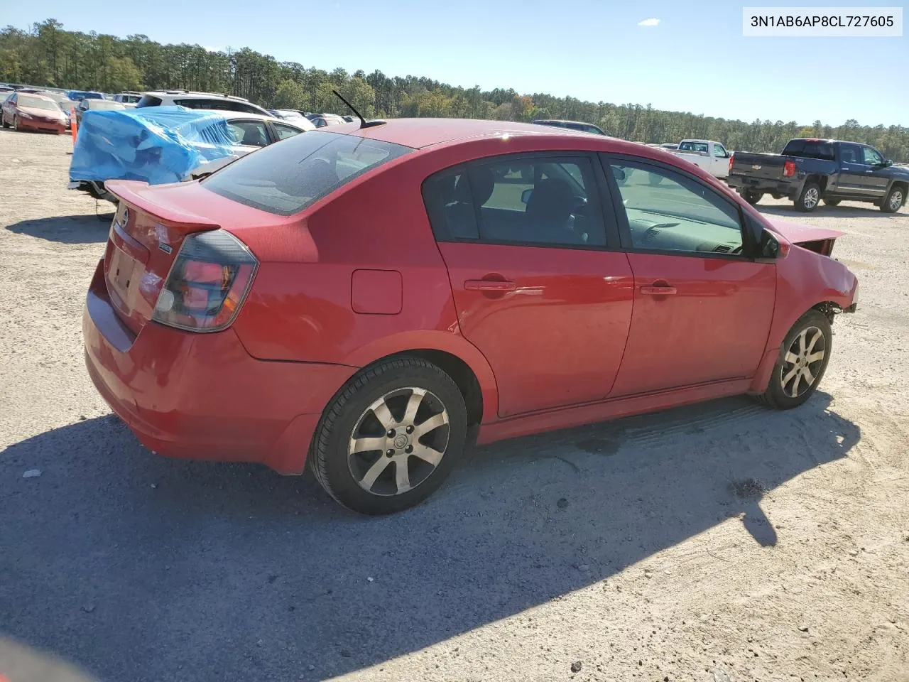 2012 Nissan Sentra 2.0 VIN: 3N1AB6AP8CL727605 Lot: 76621884