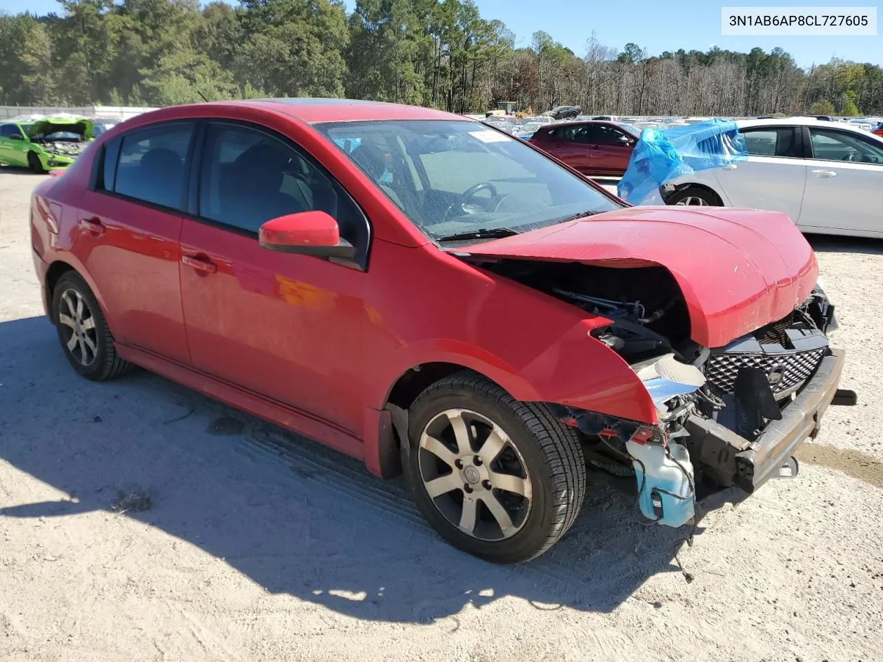 2012 Nissan Sentra 2.0 VIN: 3N1AB6AP8CL727605 Lot: 76621884