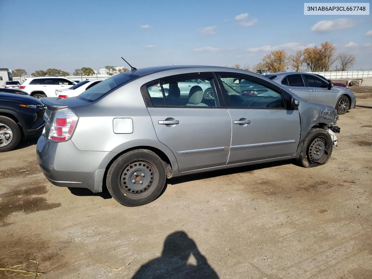 2012 Nissan Sentra 2.0 VIN: 3N1AB6AP3CL667748 Lot: 77975574