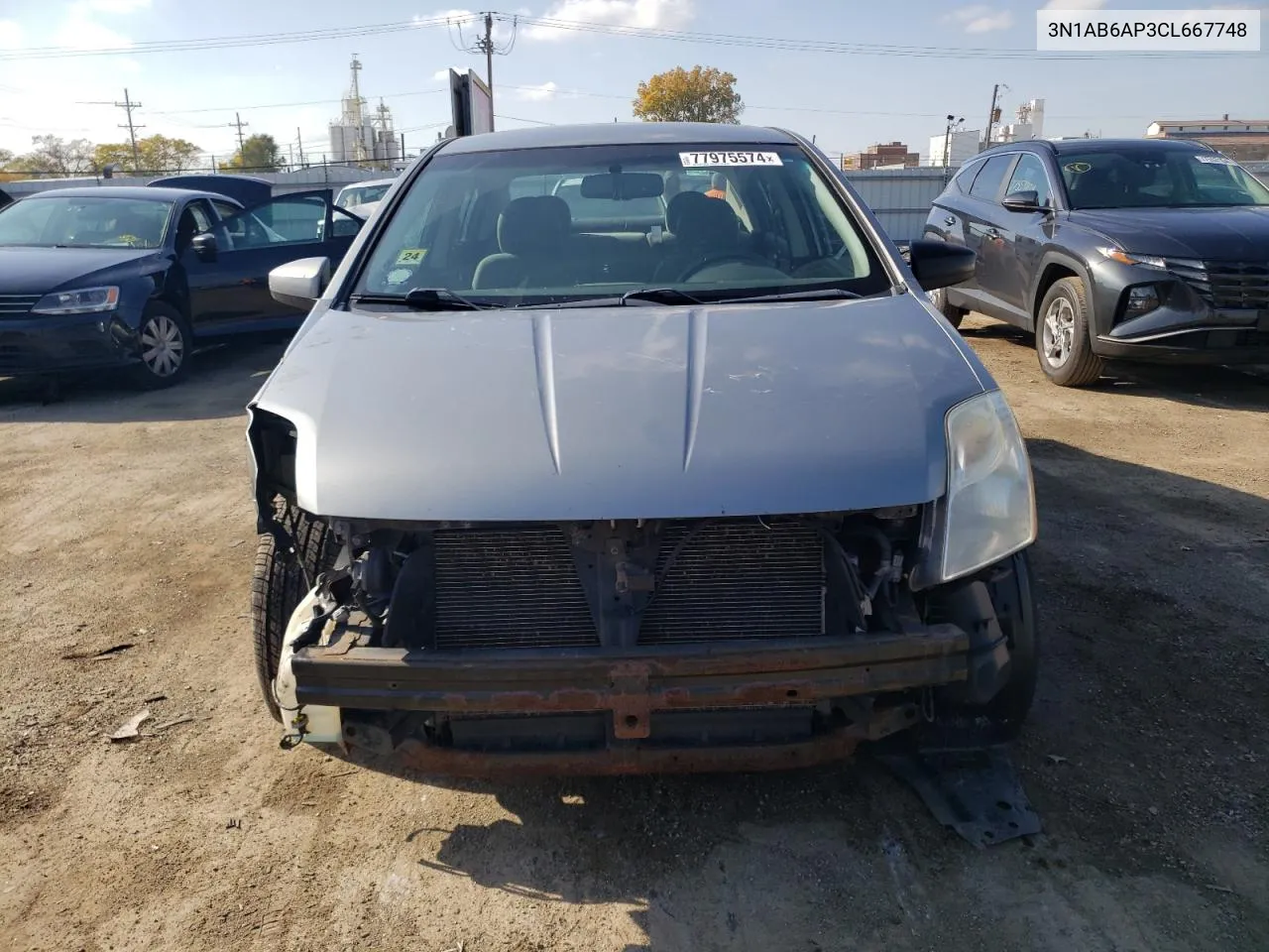 2012 Nissan Sentra 2.0 VIN: 3N1AB6AP3CL667748 Lot: 77975574