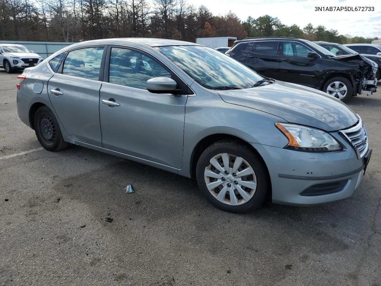 2013 Nissan Sentra S VIN: 3N1AB7AP5DL672733 Lot: 52360944