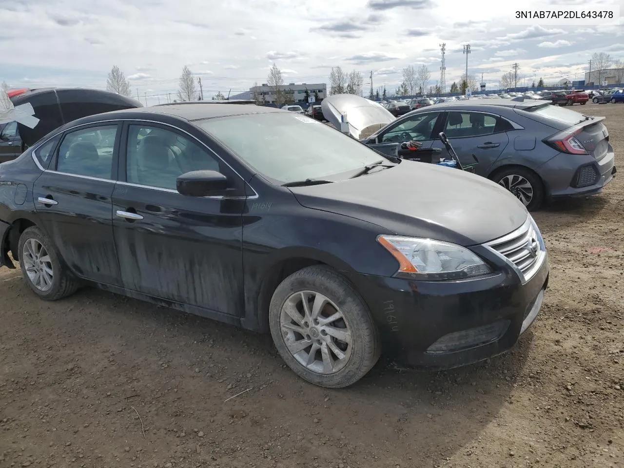 3N1AB7AP2DL643478 2013 Nissan Sentra S