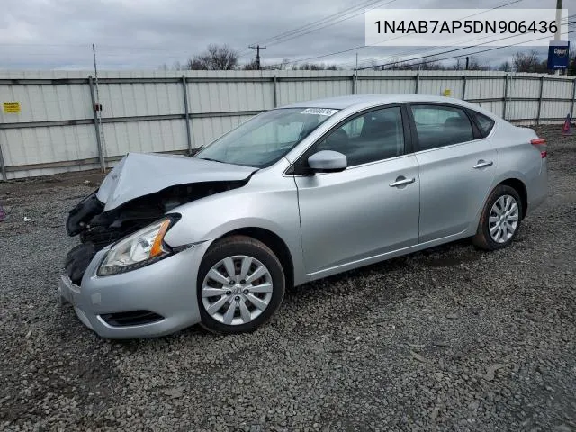 2013 Nissan Sentra S VIN: 1N4AB7AP5DN906436 Lot: 53196024