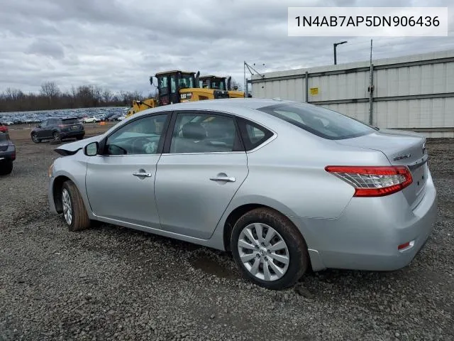 2013 Nissan Sentra S VIN: 1N4AB7AP5DN906436 Lot: 53196024