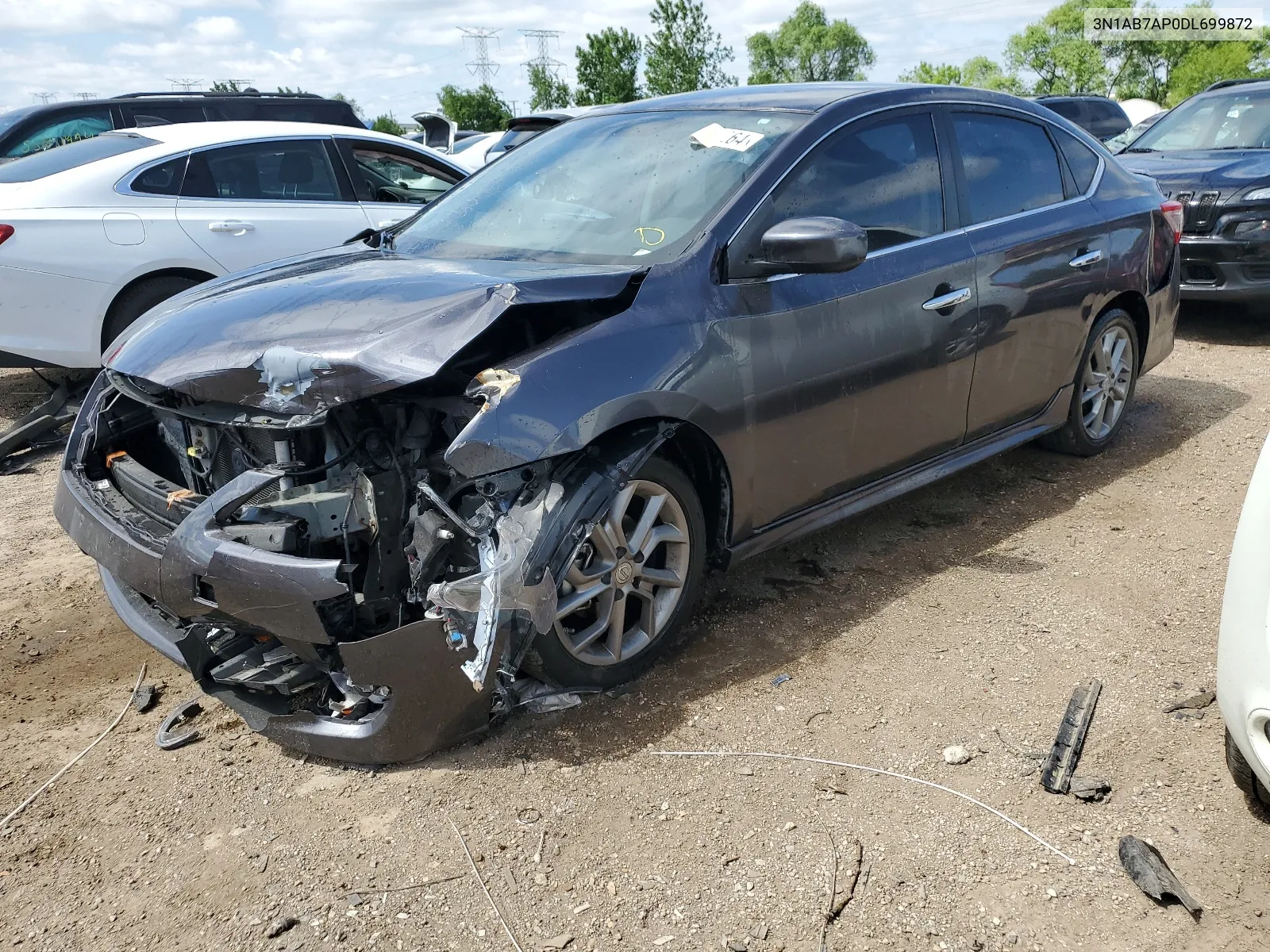 2013 Nissan Sentra S VIN: 3N1AB7AP0DL699872 Lot: 55852264