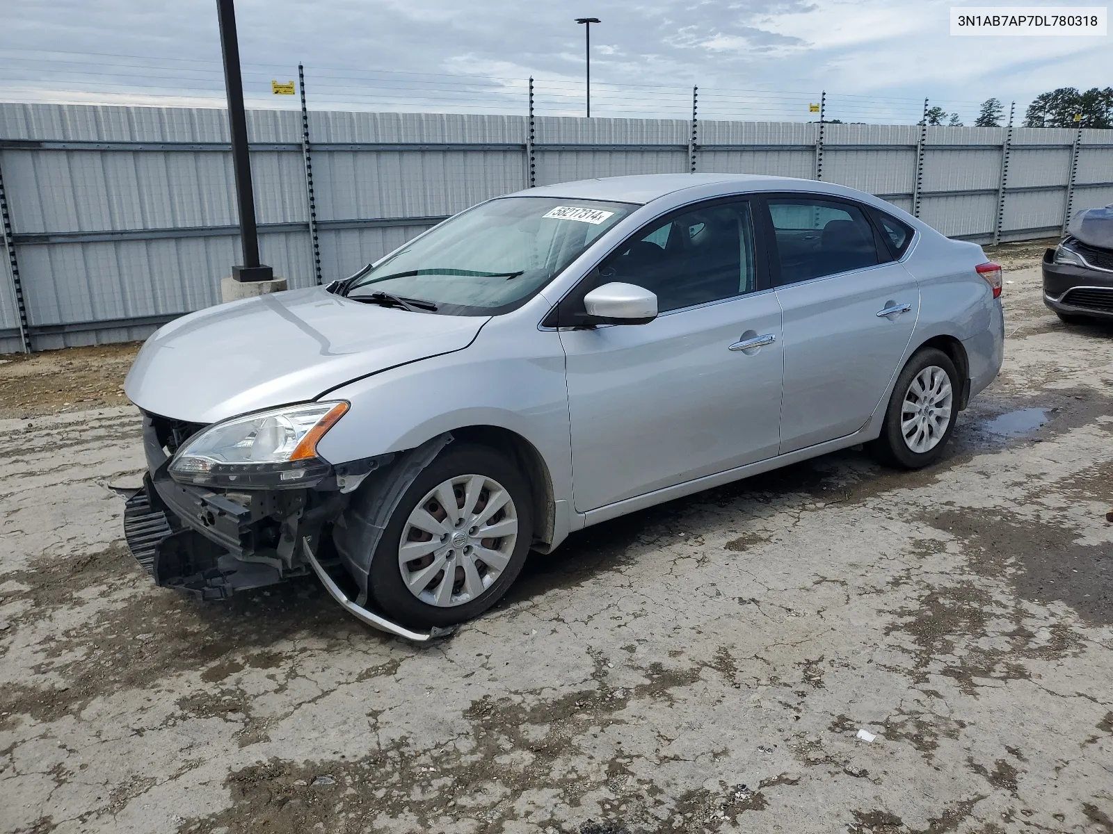 2013 Nissan Sentra S VIN: 3N1AB7AP7DL780318 Lot: 58217314