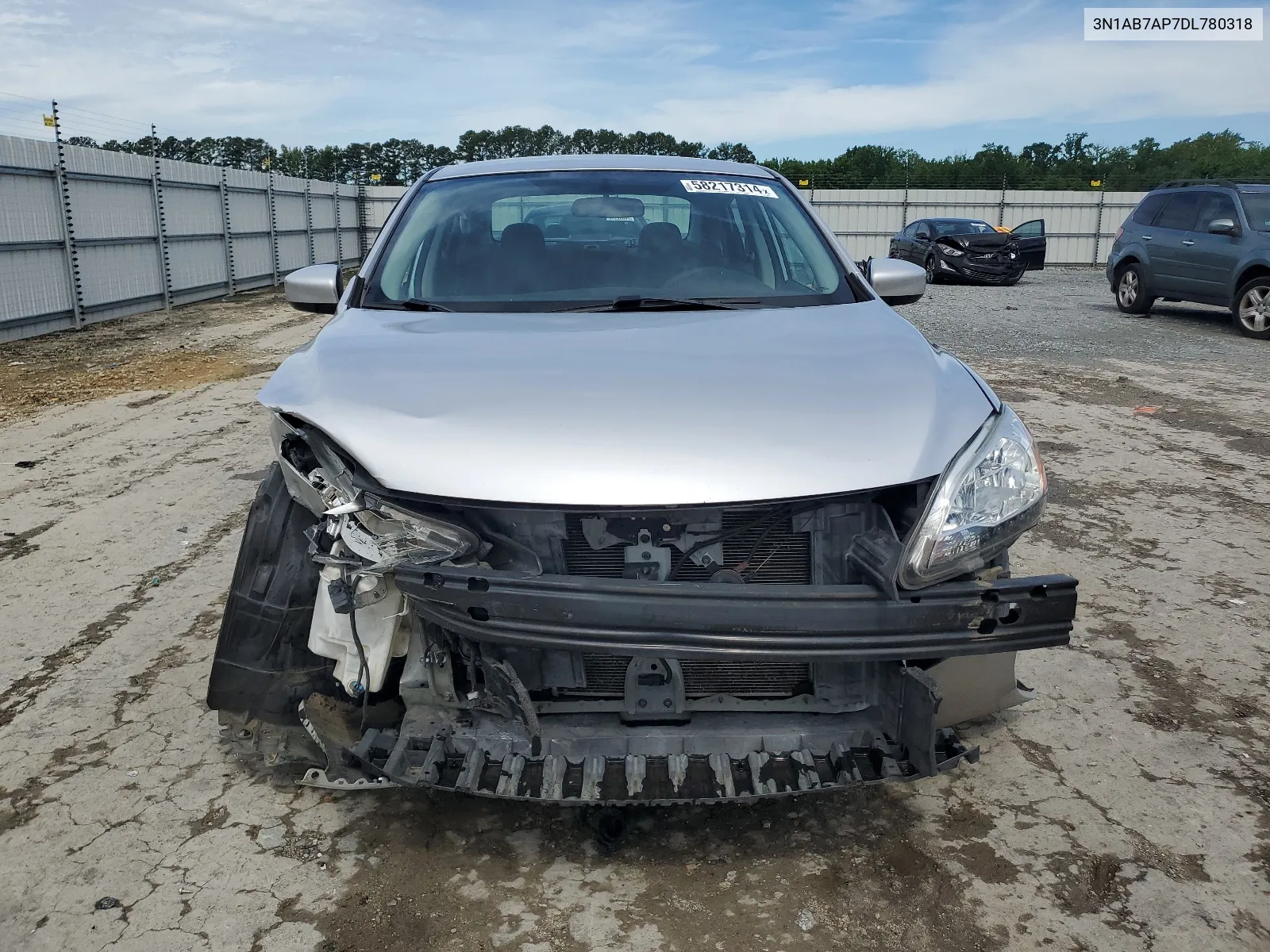 2013 Nissan Sentra S VIN: 3N1AB7AP7DL780318 Lot: 58217314