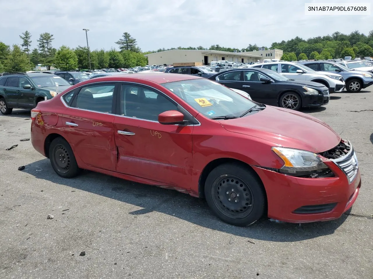 2013 Nissan Sentra S VIN: 3N1AB7AP9DL676008 Lot: 58629614