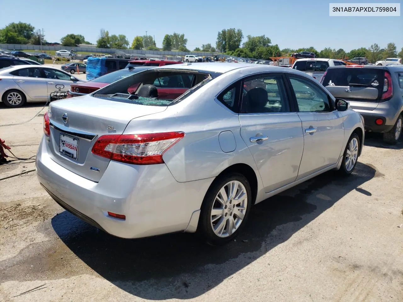 2013 Nissan Sentra S VIN: 3N1AB7APXDL759804 Lot: 58866714