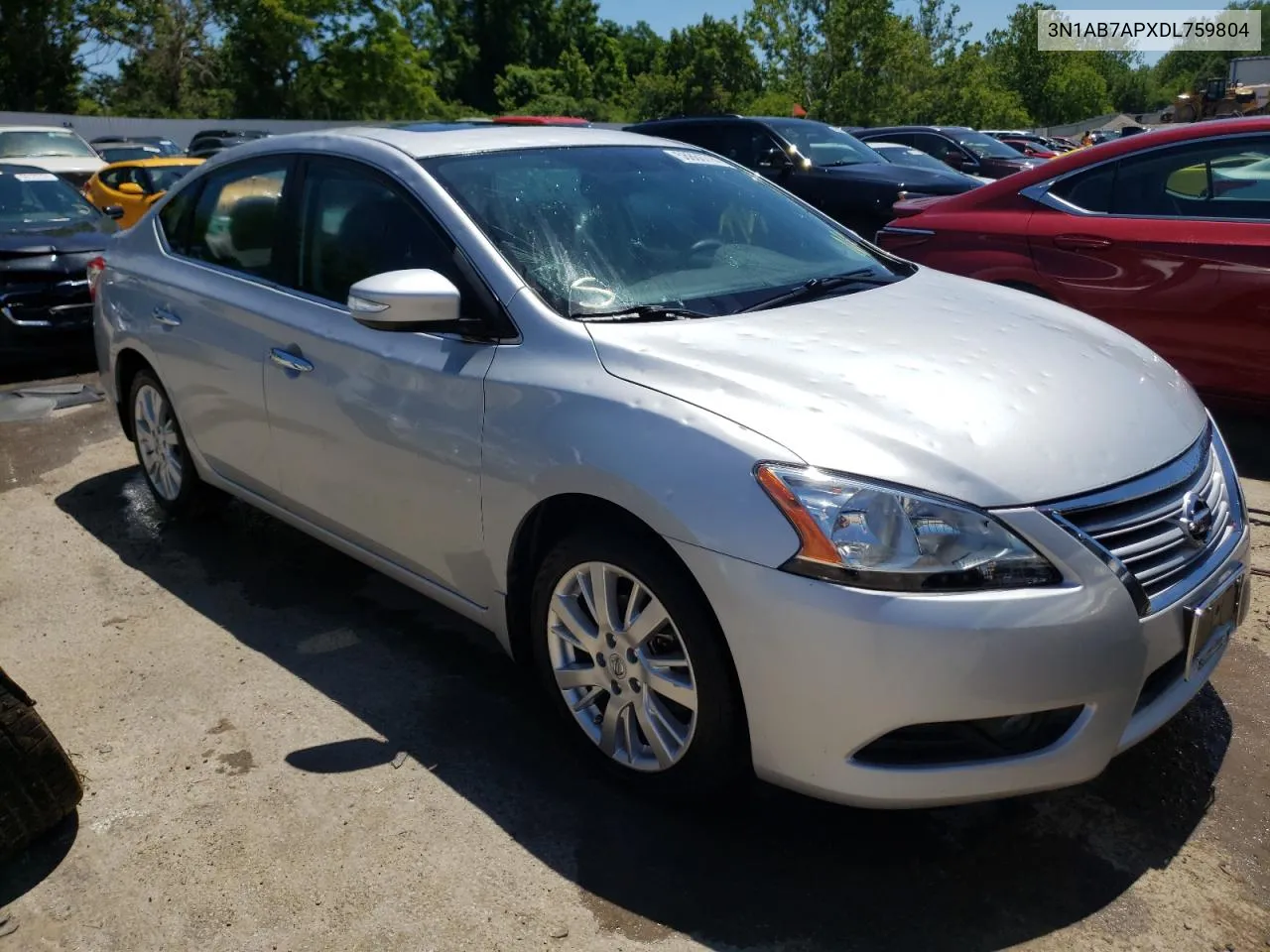 2013 Nissan Sentra S VIN: 3N1AB7APXDL759804 Lot: 58866714