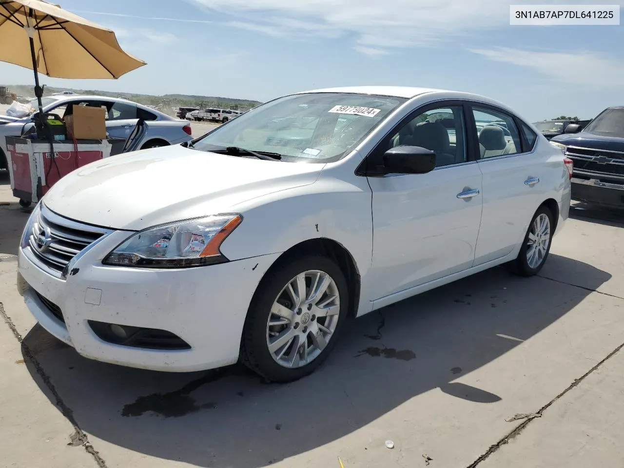 2013 Nissan Sentra S VIN: 3N1AB7AP7DL641225 Lot: 59779024