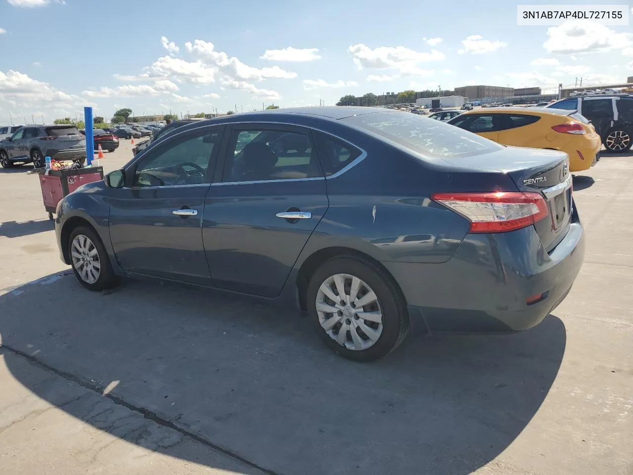 2013 Nissan Sentra S VIN: 3N1AB7AP4DL727155 Lot: 60799284