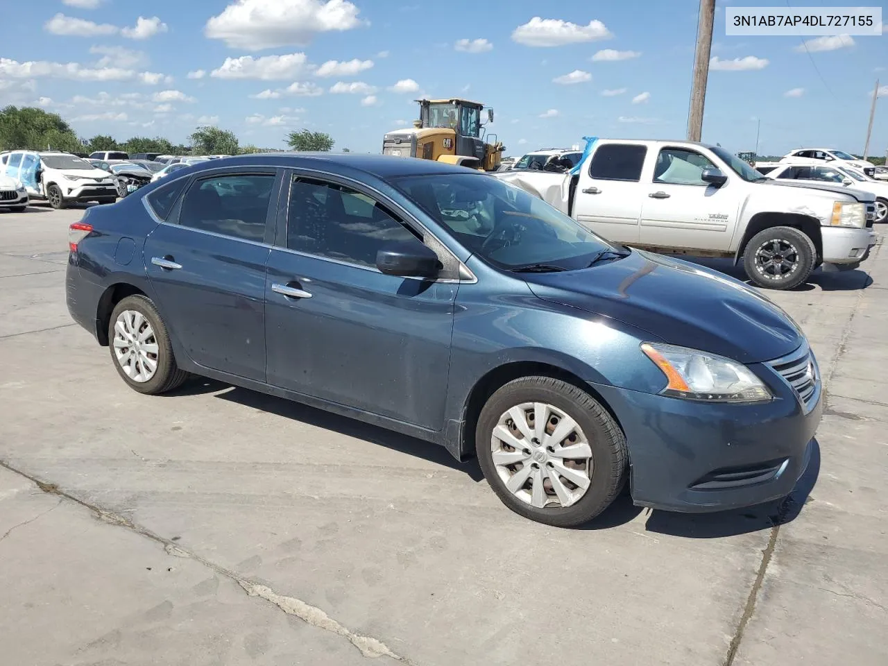 2013 Nissan Sentra S VIN: 3N1AB7AP4DL727155 Lot: 60799284