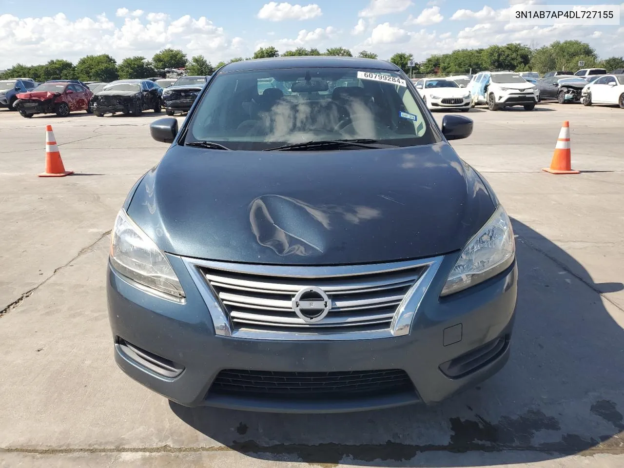 2013 Nissan Sentra S VIN: 3N1AB7AP4DL727155 Lot: 60799284