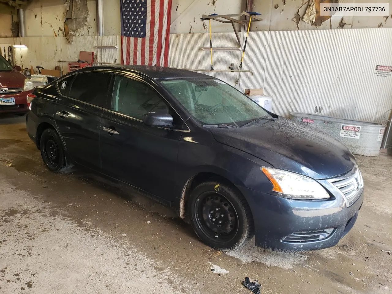 2013 Nissan Sentra S VIN: 3N1AB7AP0DL797736 Lot: 60904104