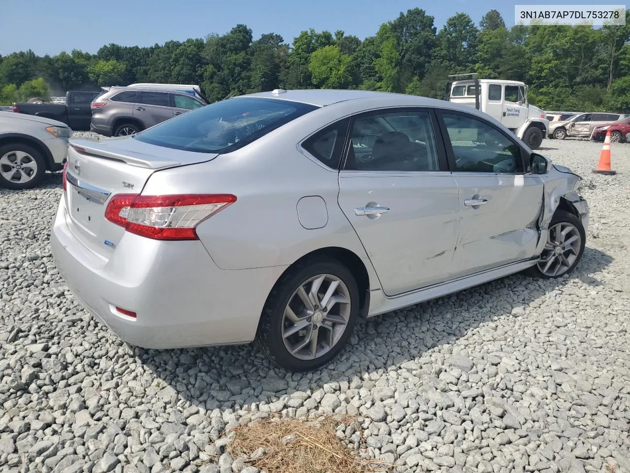 2013 Nissan Sentra S VIN: 3N1AB7AP7DL753278 Lot: 61144654