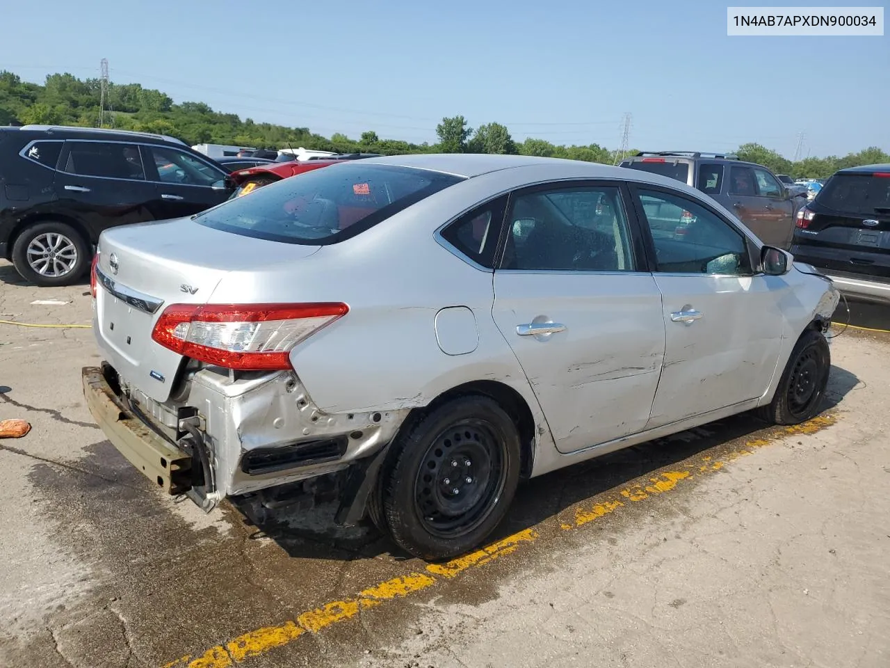 2013 Nissan Sentra S VIN: 1N4AB7APXDN900034 Lot: 62323584