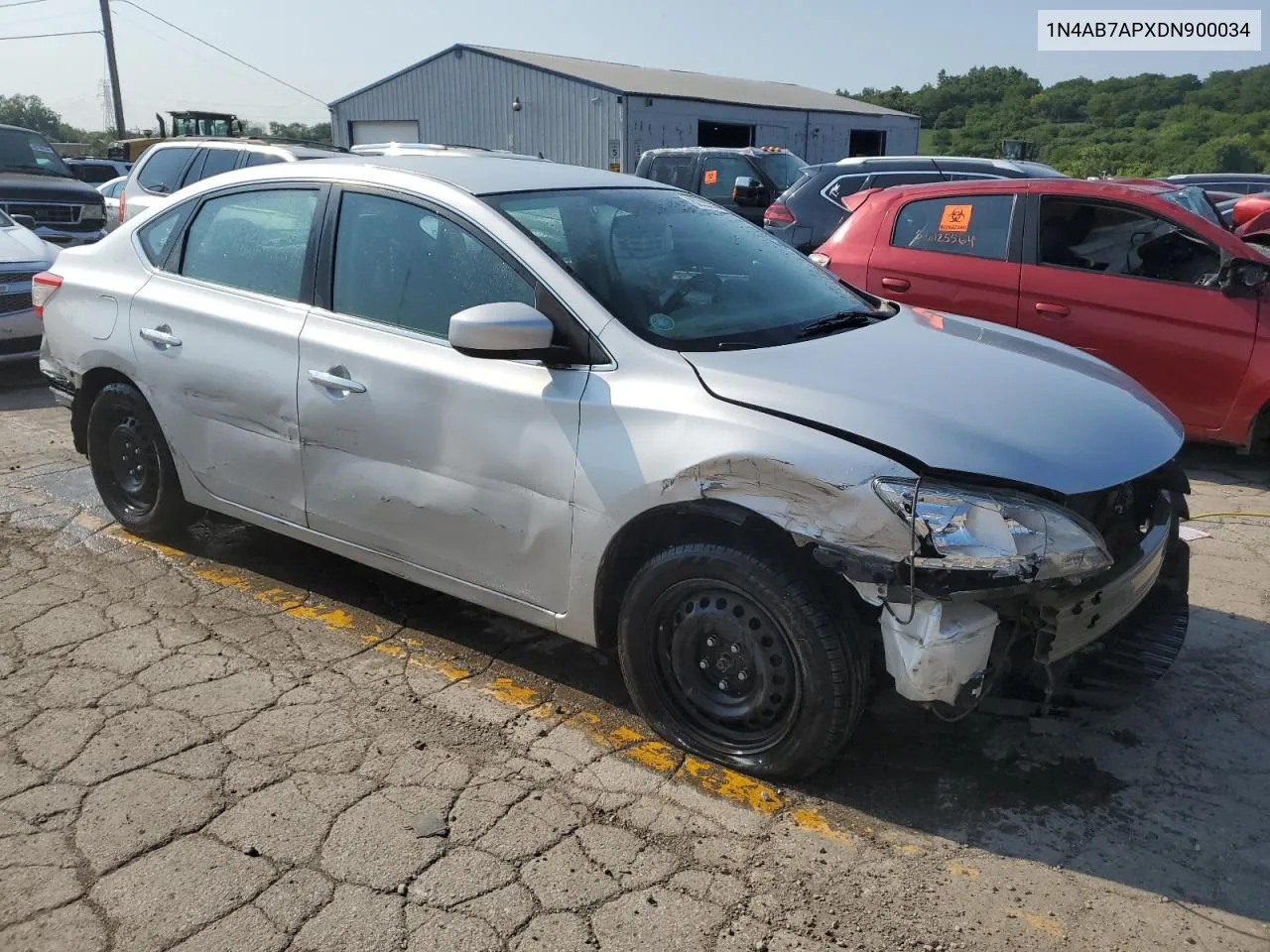 2013 Nissan Sentra S VIN: 1N4AB7APXDN900034 Lot: 62323584