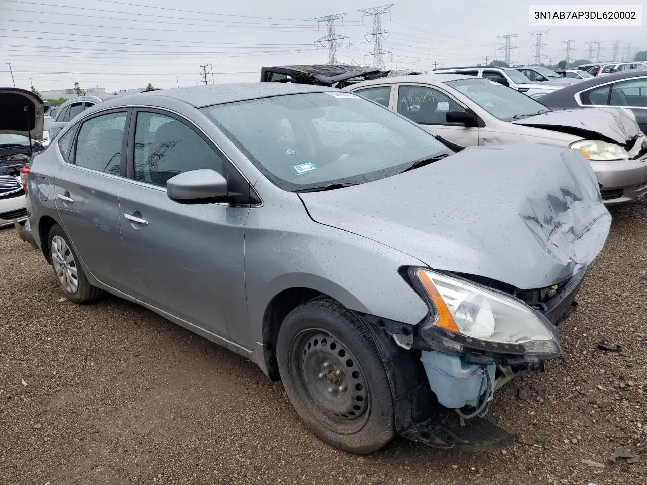 2013 Nissan Sentra S VIN: 3N1AB7AP3DL620002 Lot: 62465204