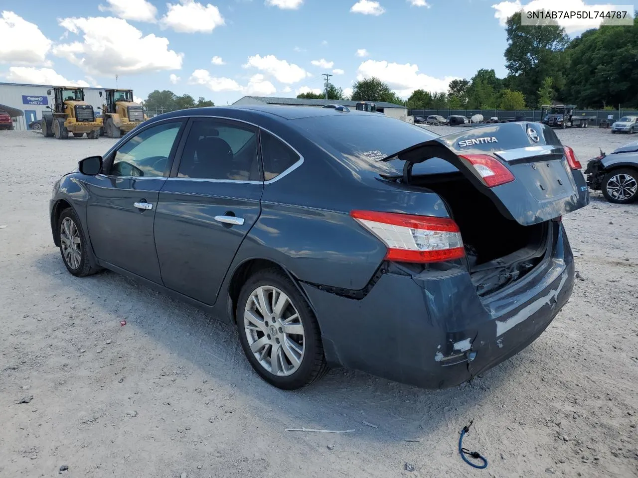 2013 Nissan Sentra S VIN: 3N1AB7AP5DL744787 Lot: 62522034