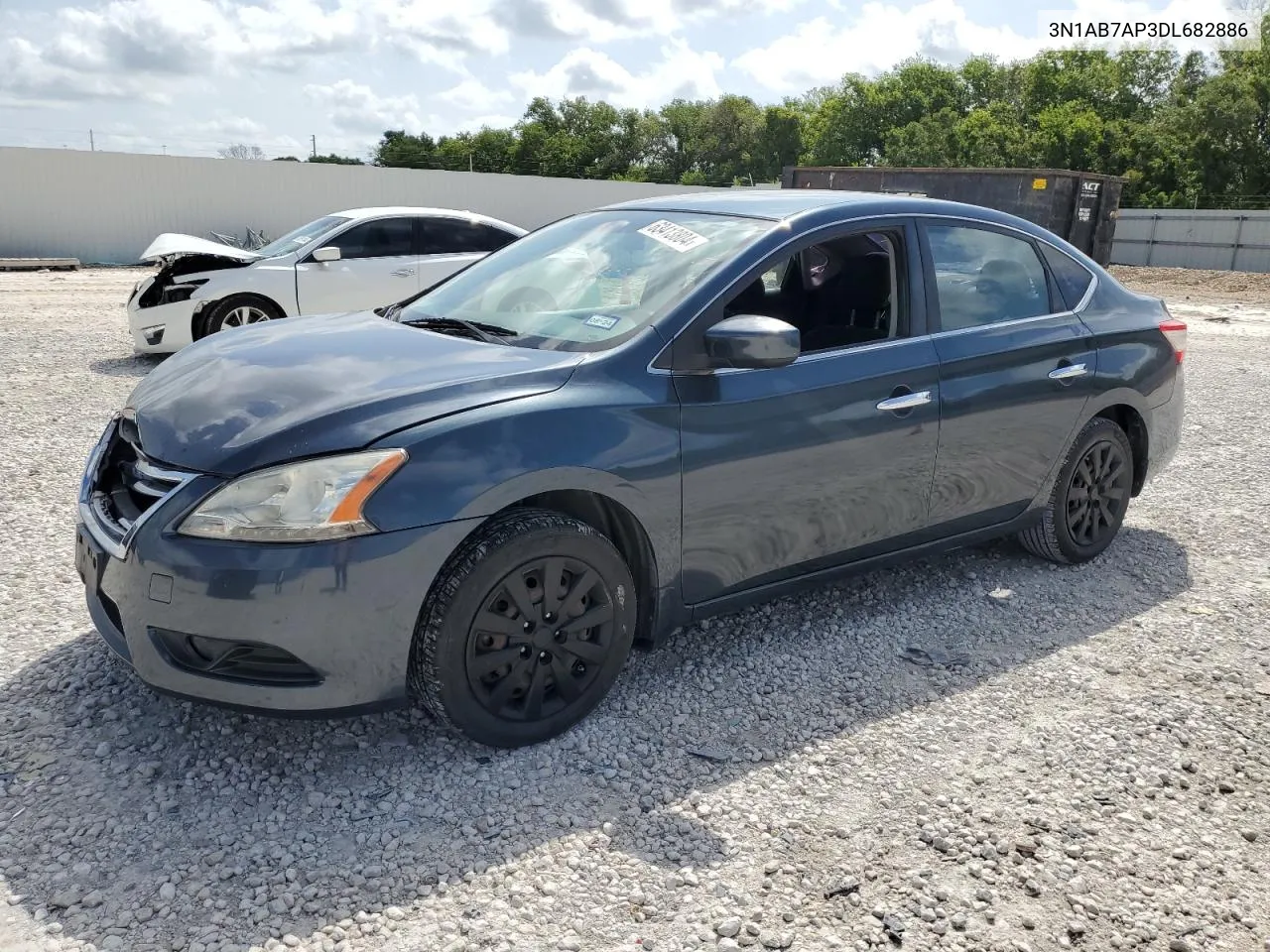 2013 Nissan Sentra S VIN: 3N1AB7AP3DL682886 Lot: 63413804