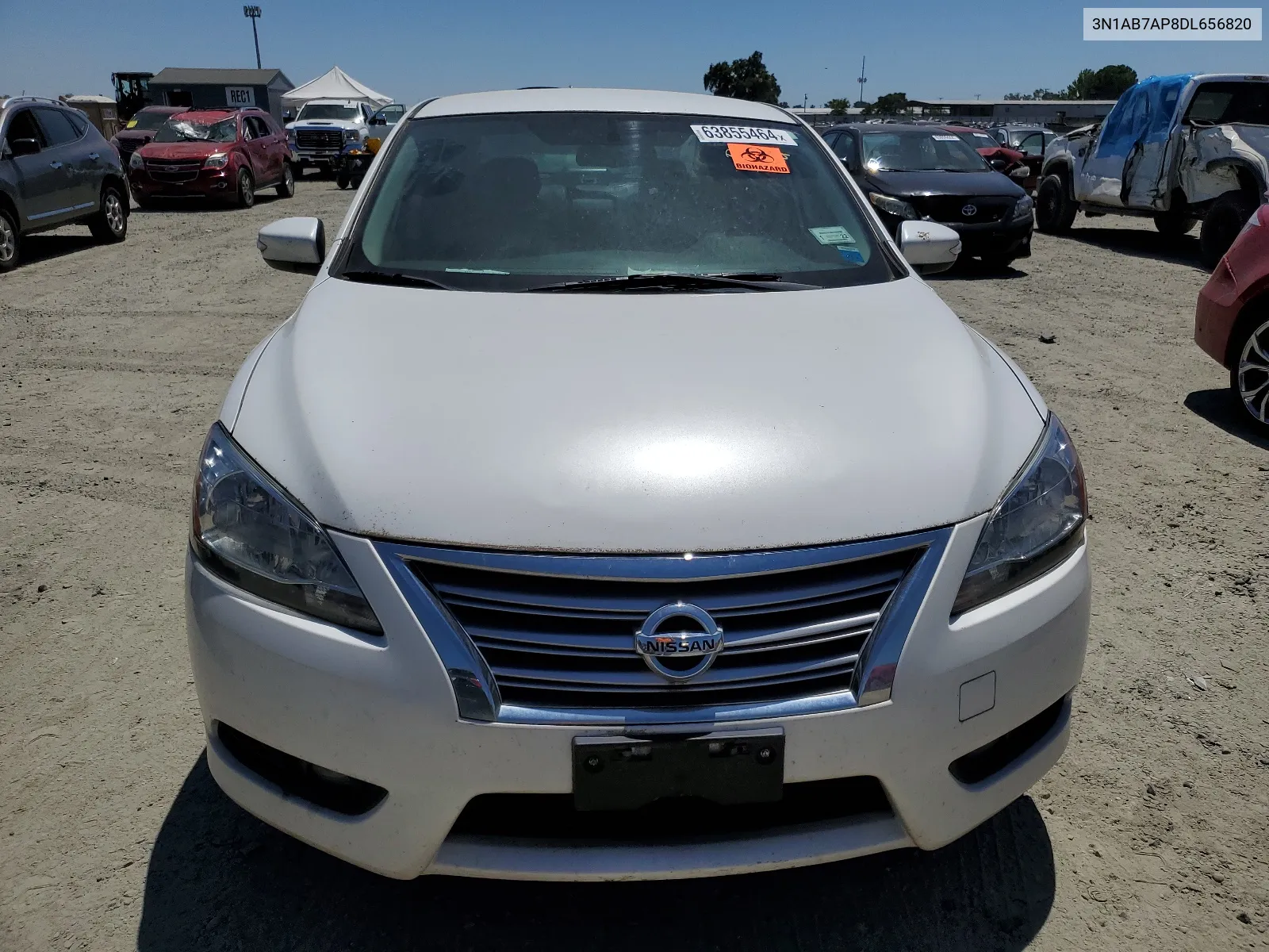 2013 Nissan Sentra S VIN: 3N1AB7AP8DL656820 Lot: 63855464