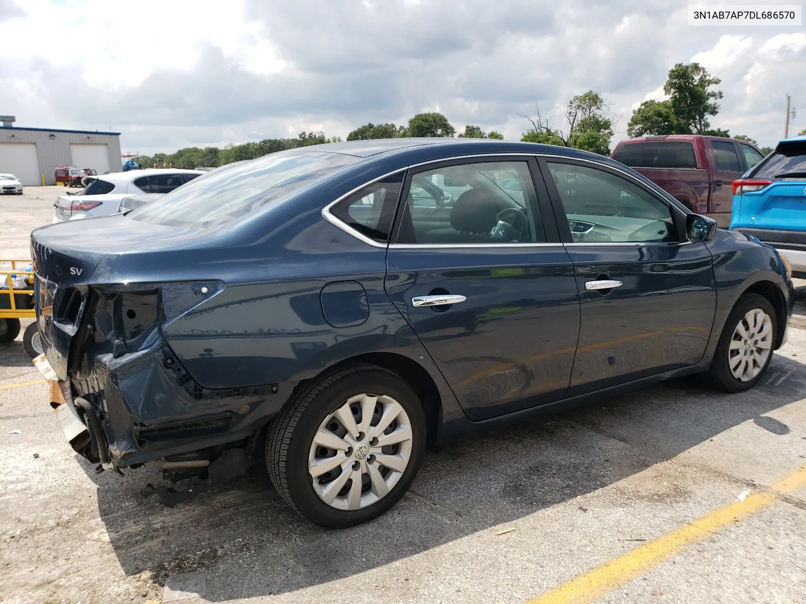 2013 Nissan Sentra S VIN: 3N1AB7AP7DL686570 Lot: 64089094