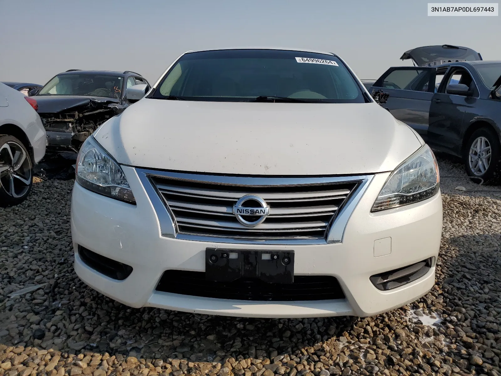 2013 Nissan Sentra S VIN: 3N1AB7AP0DL697443 Lot: 64996264