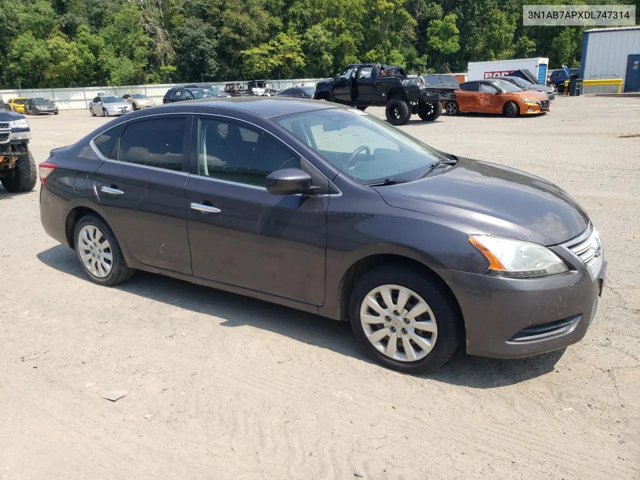 2013 Nissan Sentra S VIN: 3N1AB7APXDL747314 Lot: 65996454