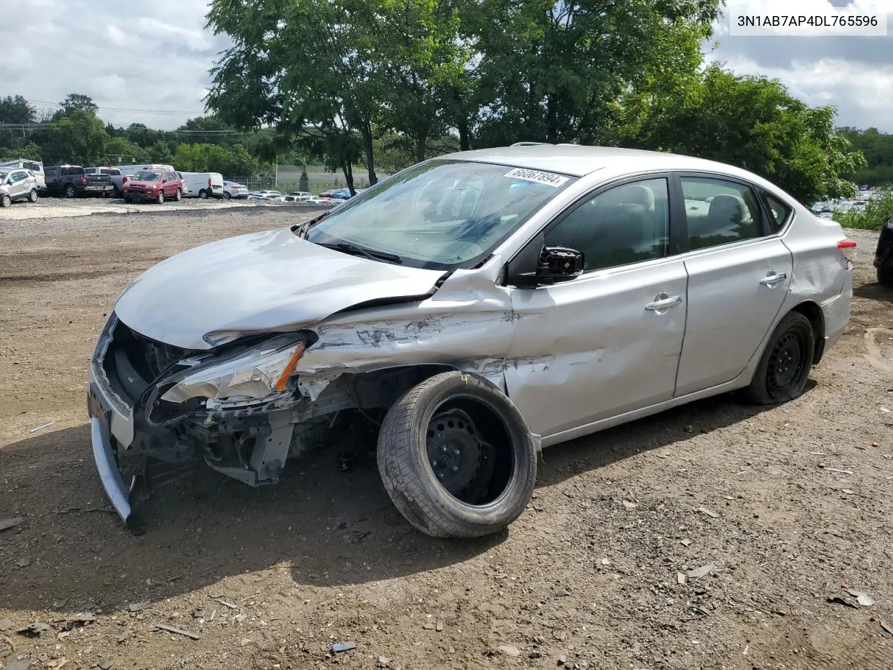 2013 Nissan Sentra S VIN: 3N1AB7AP4DL765596 Lot: 66067894