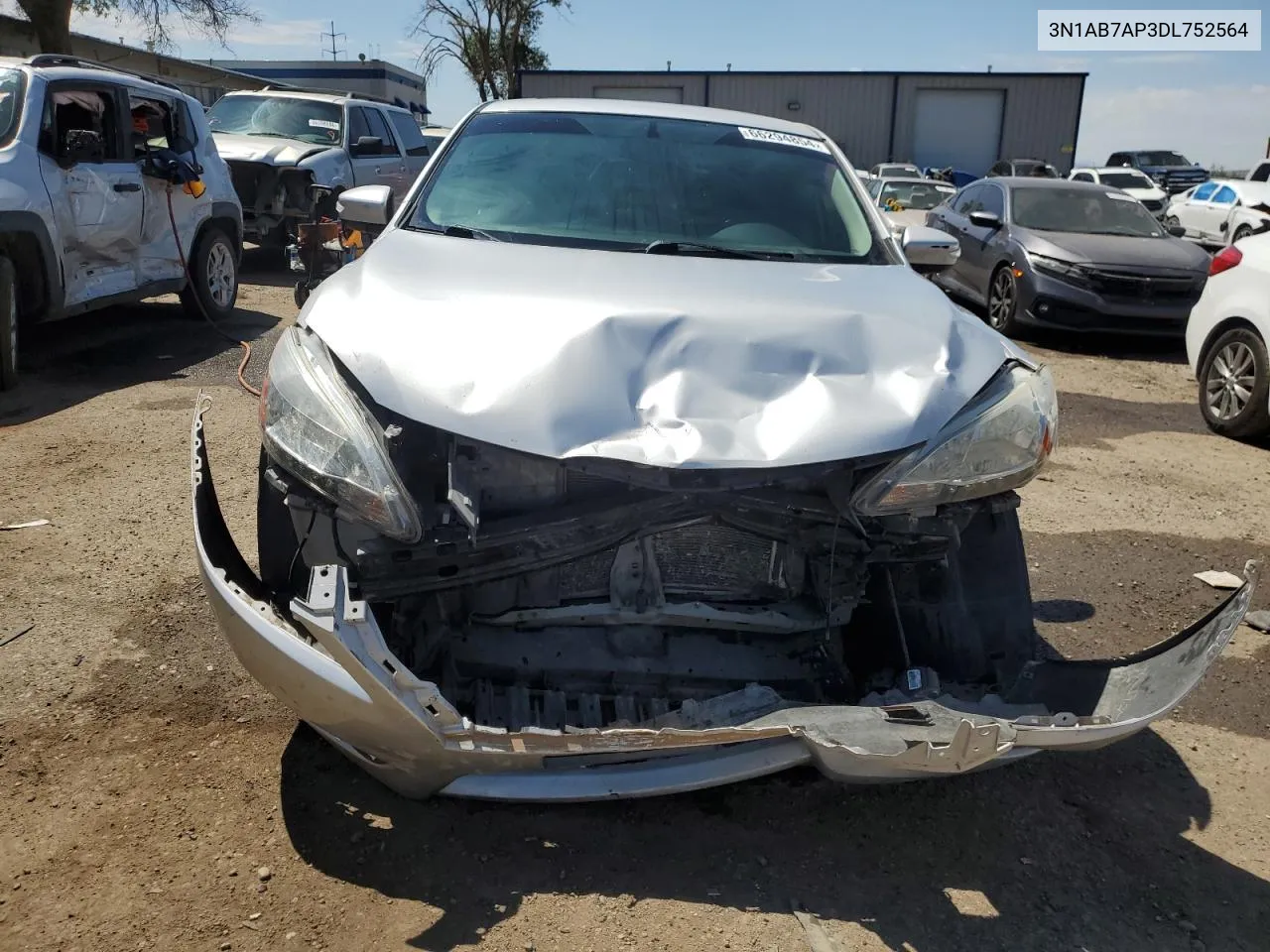 2013 Nissan Sentra S VIN: 3N1AB7AP3DL752564 Lot: 66294854