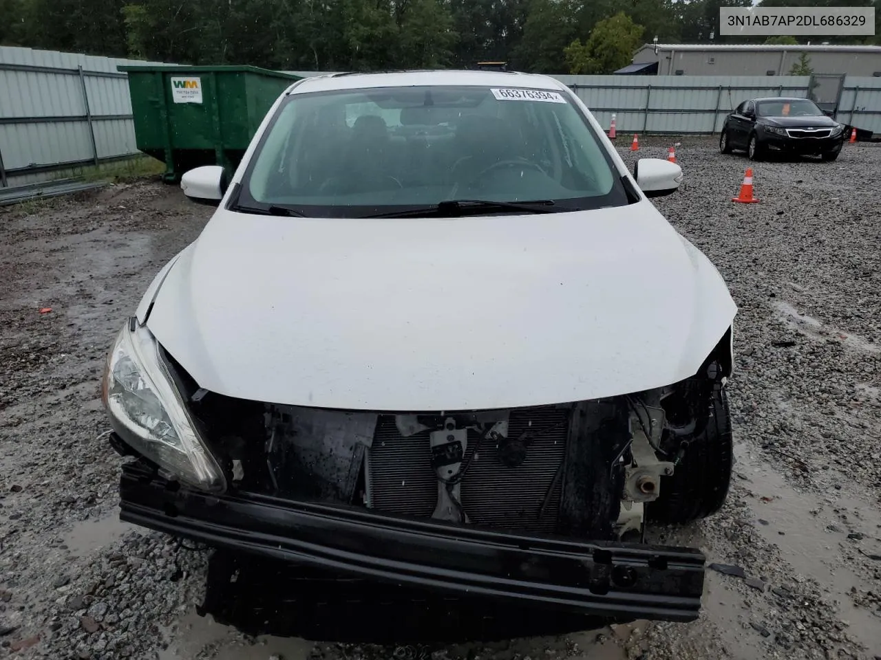 2013 Nissan Sentra S VIN: 3N1AB7AP2DL686329 Lot: 66376394